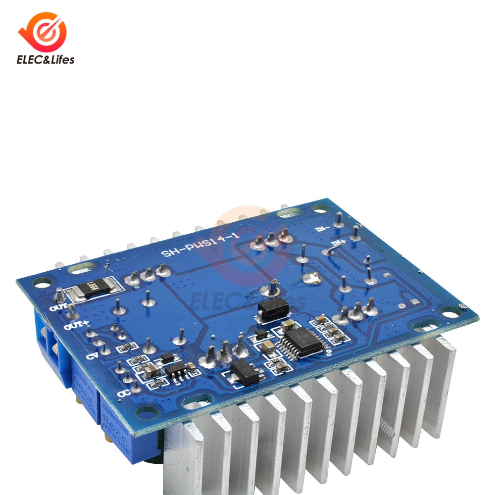 Módulo Fuente Alimentación Automática Step-Up/Down 8A/10A Pico CC/CV Ajustable Boost/Buck para Auto
