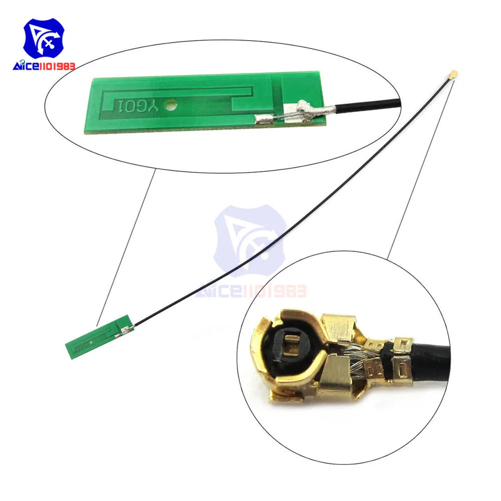 Módulo GSM/GPRS DIYMORE SIM800L Core (Quad-Band, Serial TTL) con Interfaz IPX, Antena PCB y Ranura Micro SIM para Arduino