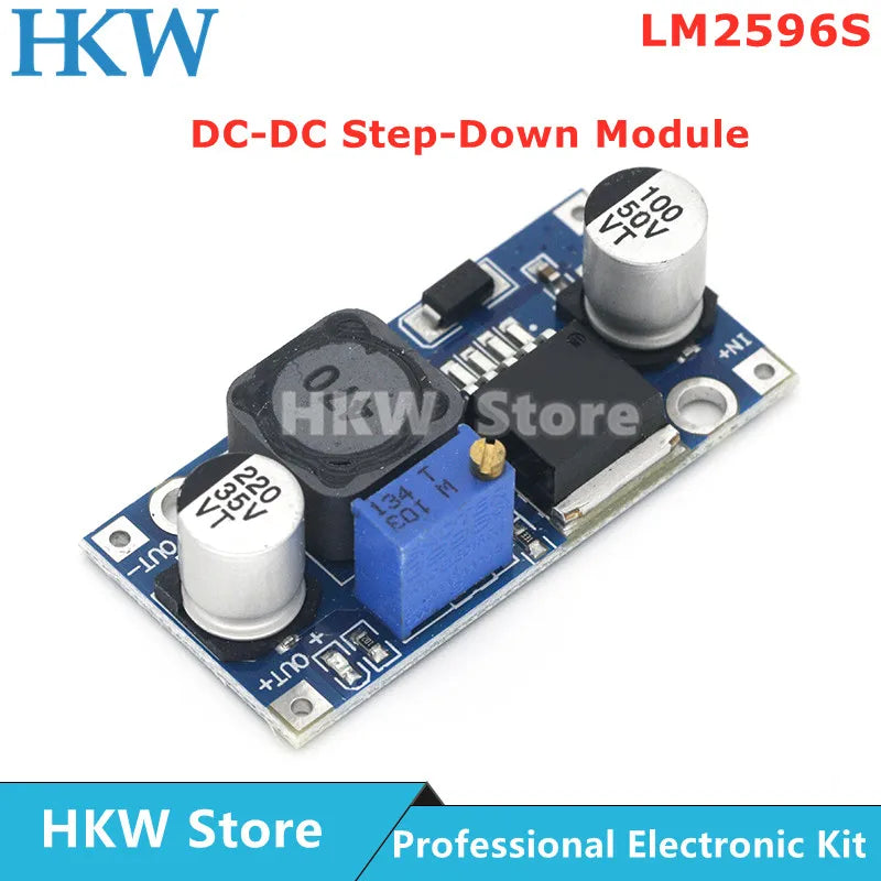 Módulo Fuente Alimentación Step-Down LM2596S DC-DC 3A Ajustable 24V/12V/5V/3V