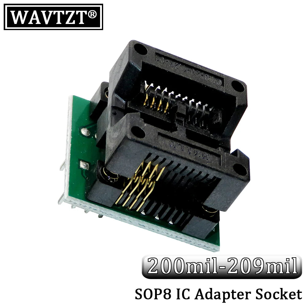 Kit Programador USB CH341A 24/25 Series EEPROM Flash BIOS + Clip Test SOIC8/SOP8 + Adaptador 1.8V + Adaptador SOIC8/SOP16