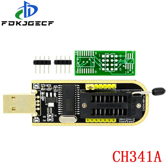Kit Programador USB CH341A EEPROM/Flash/BIOS con Clip SOIC8, Adaptador 1.8V y ZIF Socket (Variante 1)