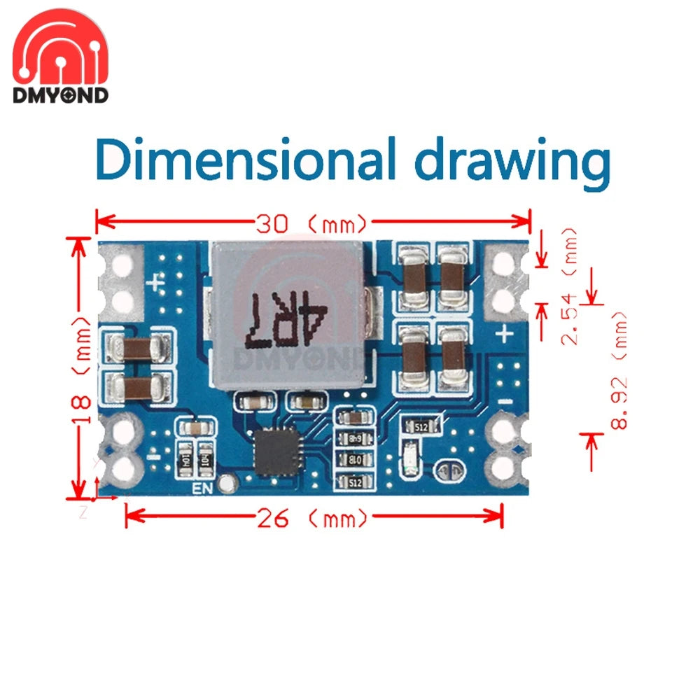 Módulo Convertidor Buck Mini560 DC-DC 5A Step-Down Salida 3.3V/5V/9V/12V