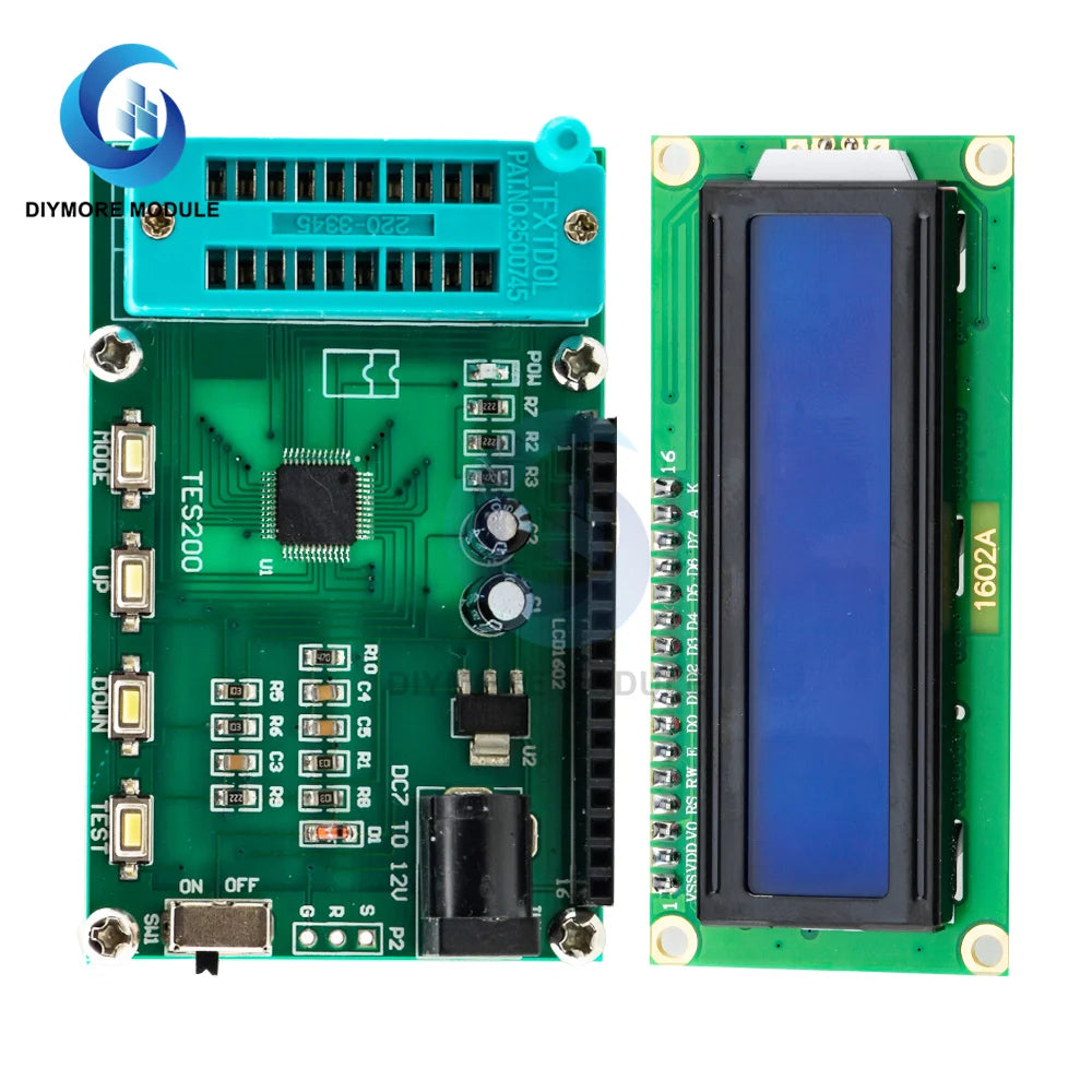 Tester Digital Circuitos Integrados TES200 Verificador Compuertas Lógicas IC Serie 74/40
