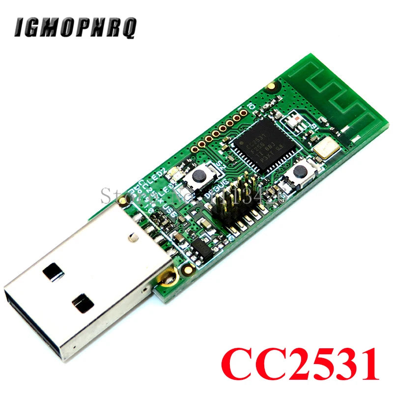 Módulo Sniffer Zigbee CC2531 / CC2540 (Placa Descubierta) Analizador Protocolo Paquetes con Dongle USB