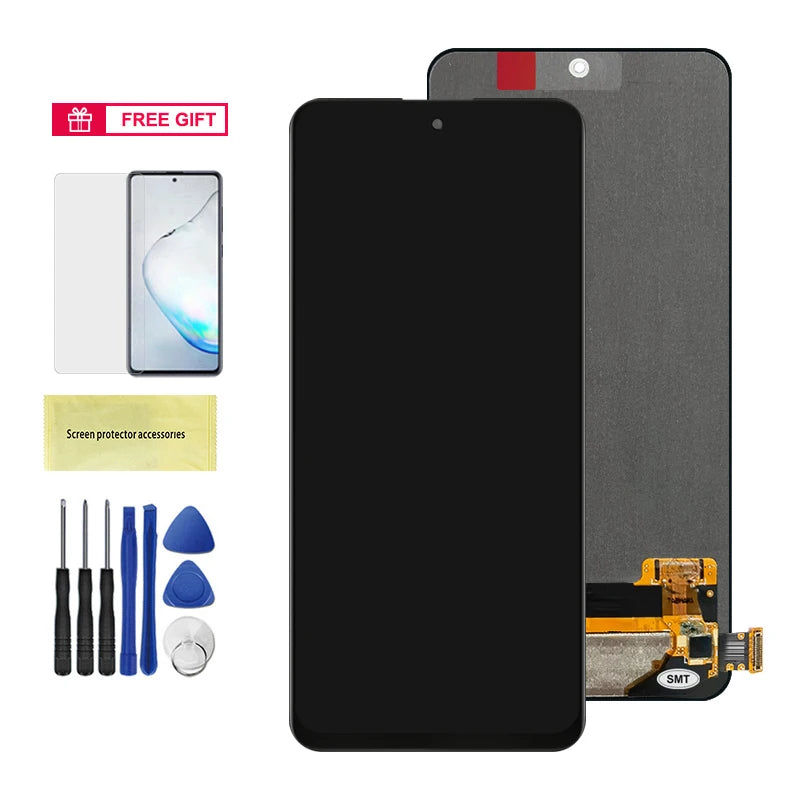 6.67" AMOLED for Xiaomi Redmi Note 10 Pro LCD Display Touch Screen For Redmi Note10Pro M2101K6G LCD Display Replace, with Frame