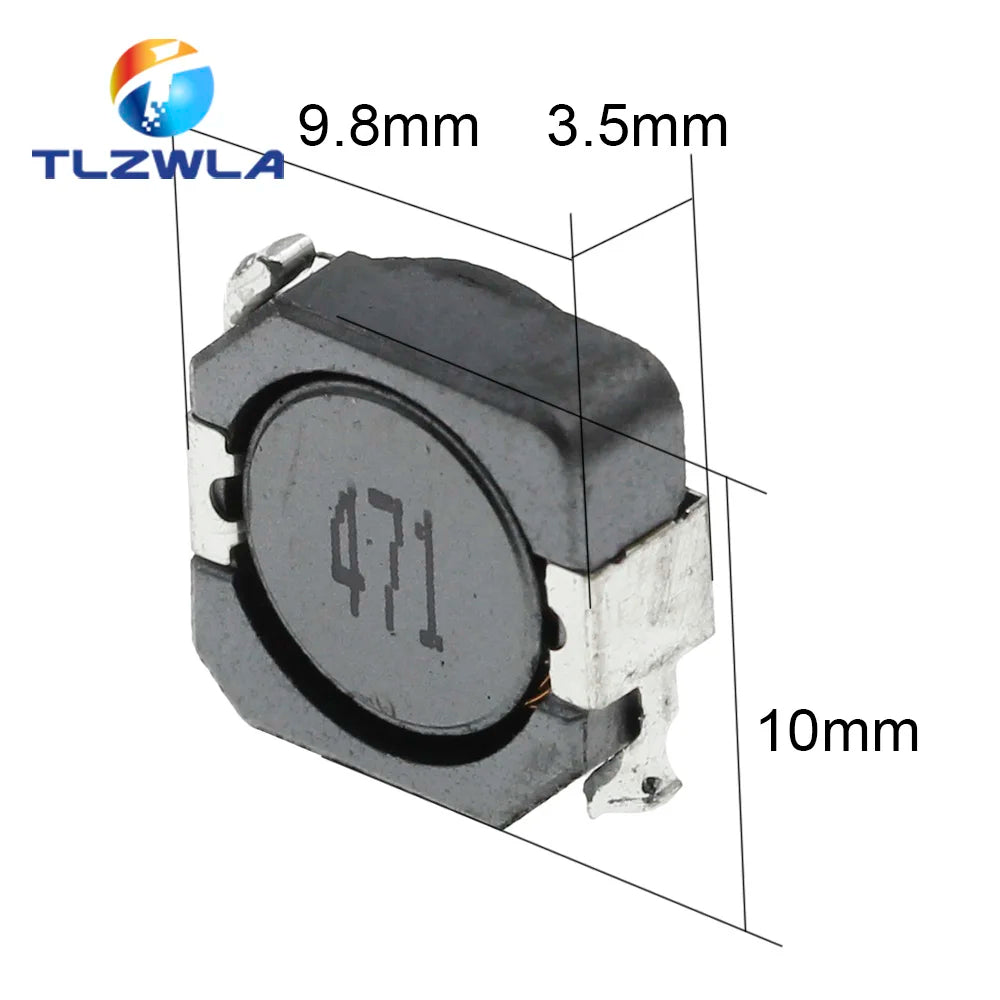 Inductor Potencia Blindado CDRH104R (CD104) 10x10x4mm - Varios Valores (2.2uH a 470uH) - Lote 10 Piezas
