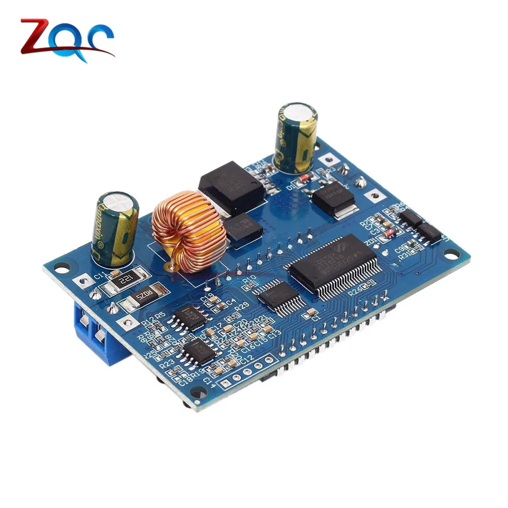 Módulo Fuente Alimentación Buck Ajustable DC 6.5-36V a 1.2-32V 5A CC/CV con Display LCD Digital y Carcasa