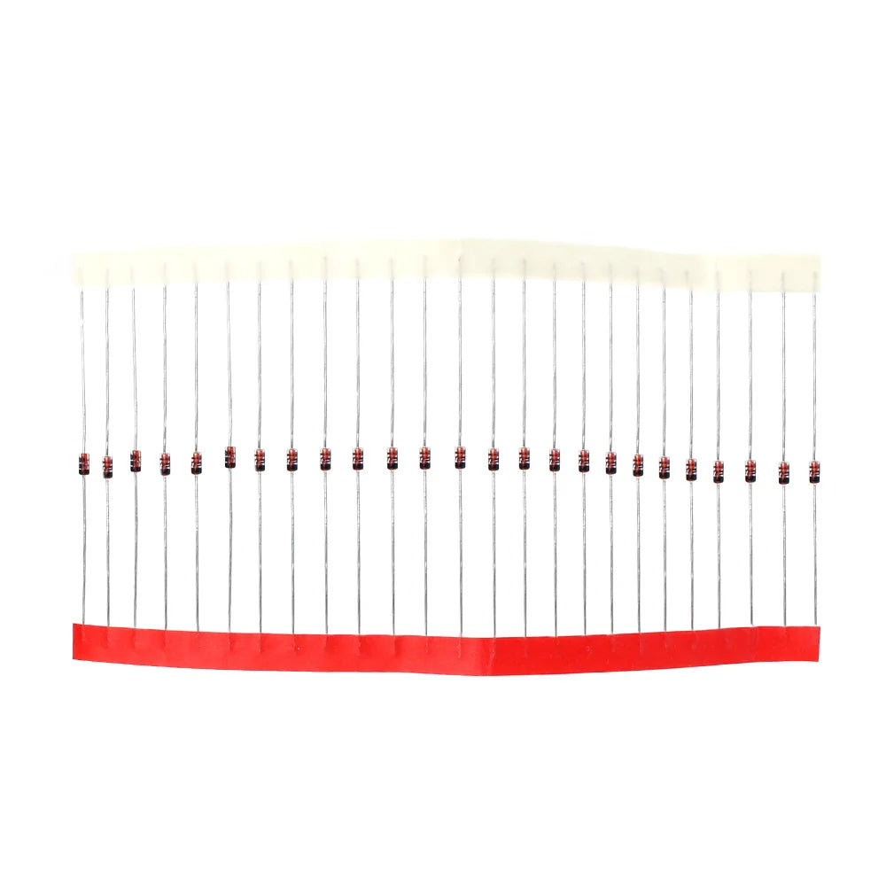 Kit Surtido Diodos THT (Rectificador/Schottky/Switching) - 8 Valores (1N4148, 1N4007, 1N58xx, FRxxx) (Total 100 Piezas)
