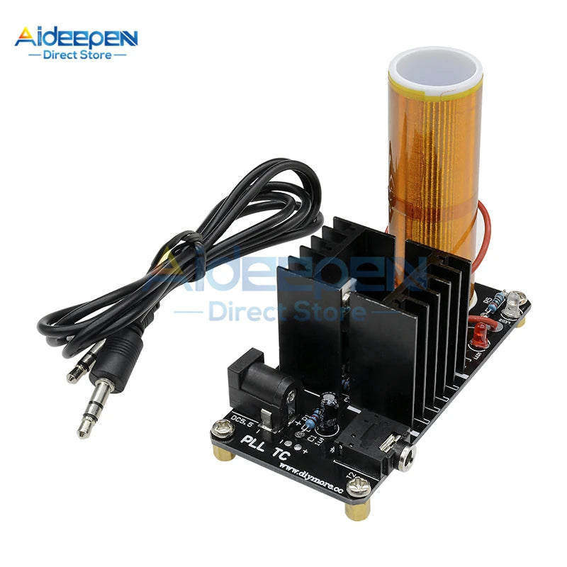 Kit DIY Mini Bobina Tesla Musical 15W (15-24V DC) - Parlante Plasma y Transmisión Inalámbrica