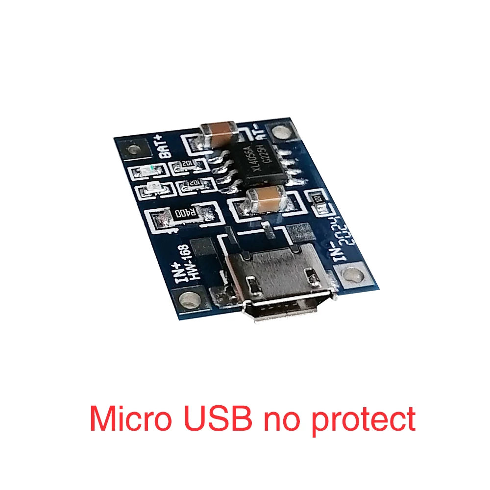 5 PCS Type-c/Micro/Mini USB 5V 1A 18650 TP4056 Lithium Battery Charger Module Charging Board With Protection Dual 1A Li-ion