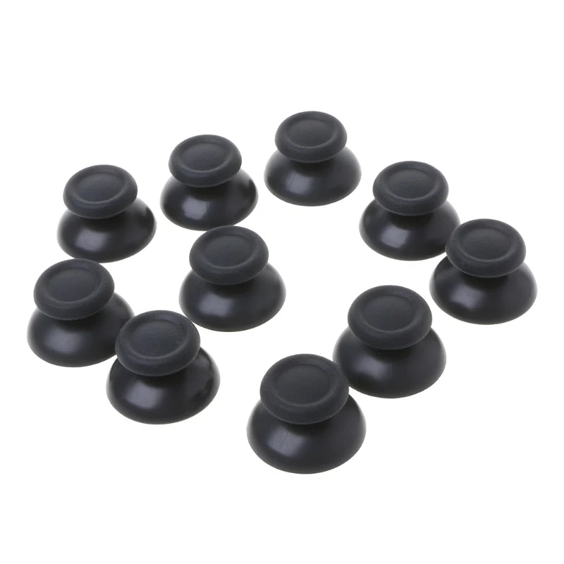 Capuchones Palanca Analógica (Thumbstick) Negros de Plástico para Control PlayStation 4 PS4 Pro (Set 10 Unidades)
