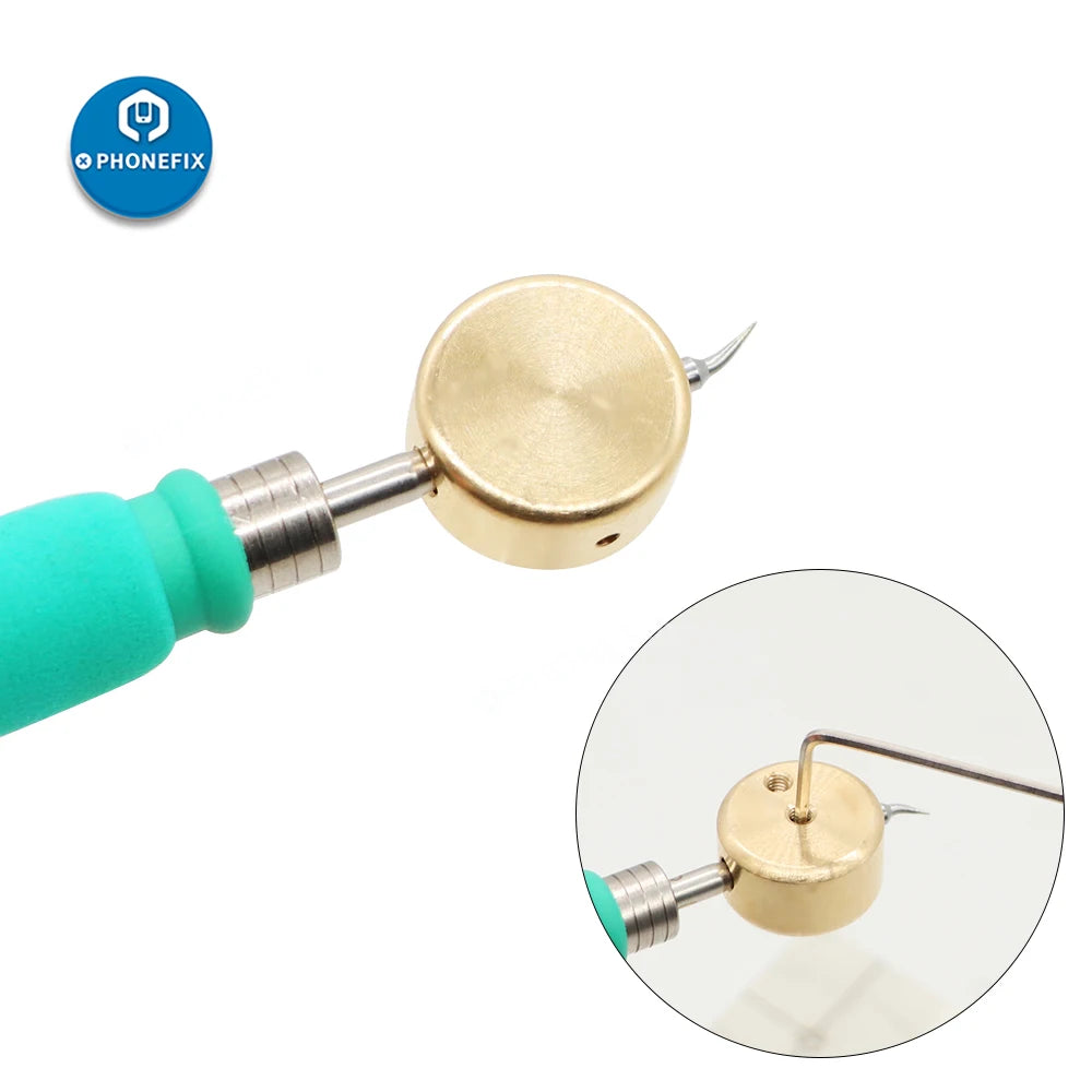 Pure Copper Removable Desoldering Electric Solder Iron for 936/T12/JBC 210/JBC 245 Series Miniature Universal Heating Table Tool