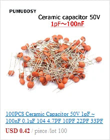 Kit Surtido Capacitor SMD (0603/0805/1206, 1pF-1uF, Varios Formatos: 16/36/50 Valores, 320/720/2500 Piezas)