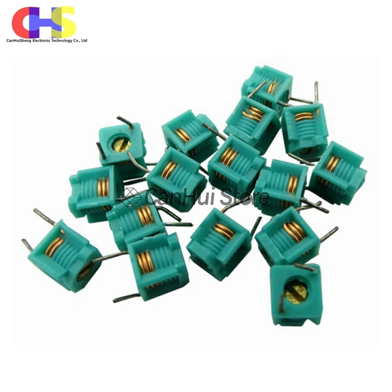 Inductor Ajustable Moldeado MD0505 Bobina Hueca (1.5T a 5.5T) 5x5mm - Lote 20 Piezas