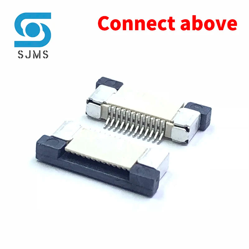 10PCS 0.5mm 1.0mm FPC FFC Connector Flat Cable PCB Connectors SMT ZIF 32/34/36/38/40/45/50/60 Pines