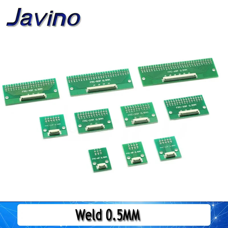Placa Adaptadora Cable Plano FPC/FFC (Paso 0.5mm/1mm, Inserción Directa) Conector 6-60 Pines