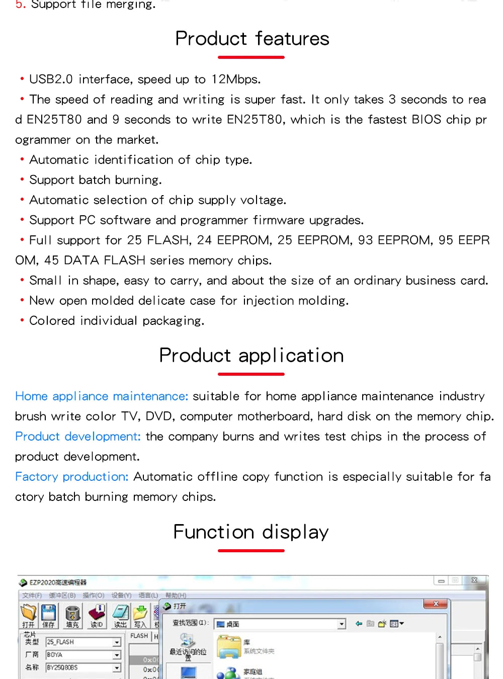 Programador USB SPI Alta Velocidad EZP2020 (Mejor que EZP2013/2010/2011) Soporta EEPROM 24/25/26/93, Flash 25 BIOS Chip
