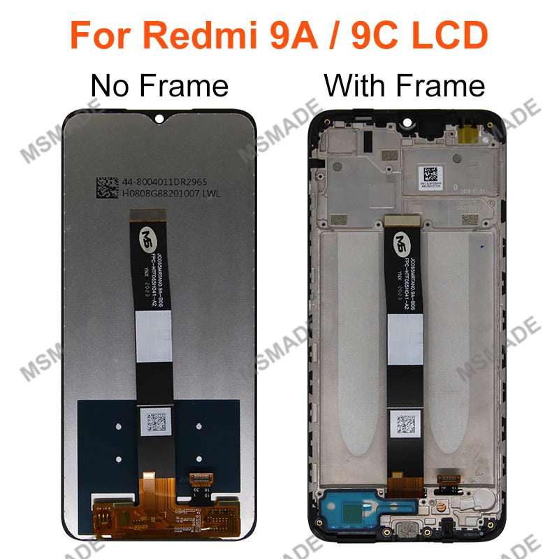 For Xiaomi Redmi 9 9A 9C LCD Display Touch Screen Digitizer For Redmi M2004J19AG M2004J19C Assembly Replacement Parts