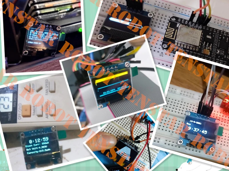 0.96 Inch OLED SSD1306 White/Blue/Yellow 128X64 IIC I2C Serial Display Module 12864 LCD Screen Board For Arduino