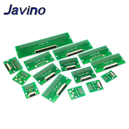 Placa Adaptadora Cable Plano FPC/FFC (Paso 0.5mm/1mm, Inserción Directa) Conector 6-60 Pines