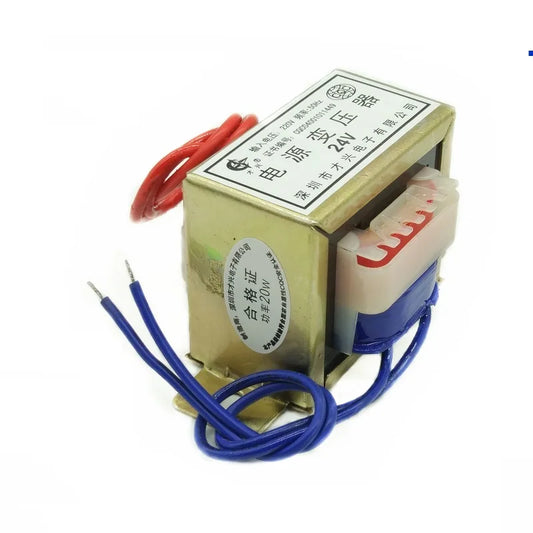 Transformador Alimentación EI57/30 20W - Entrada 220V/380V, Salidas AC 6V a 110V (Simple/Doble)