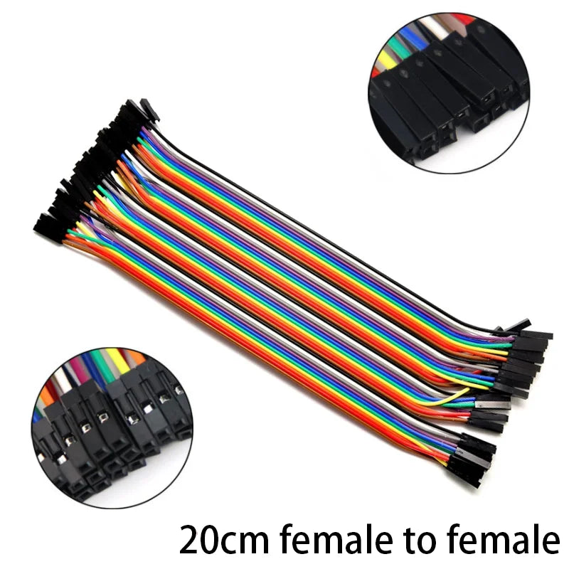 Cable Jumper Dupont (40 Unidades) Macho-Macho / Hembra-Hembra / Macho-Hembra para Arduino DIY Kit