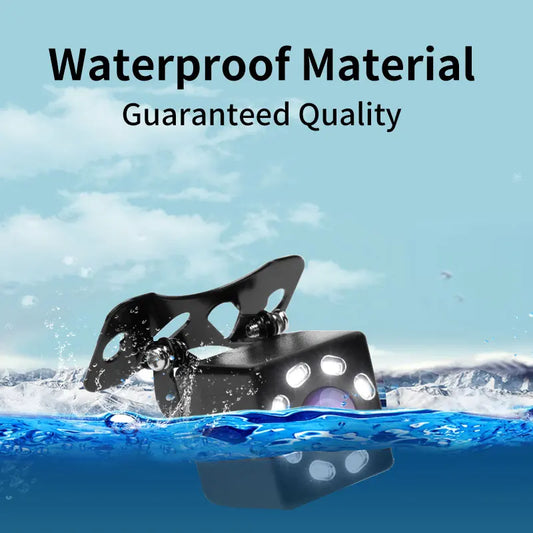 Cámara Trasera Auto Hippcron Visión Nocturna (8 LED) Monitor Parking CCD Impermeable HD