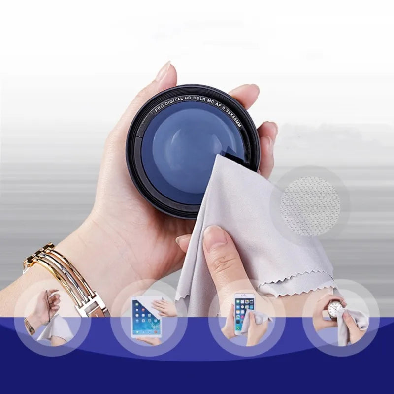 10pcs Glasses Lens Clothes Computer Mobile Phone Screen Cleaning Microfiber Cloth Wipe Eyeglasses Cleaner Eyewear Accessories