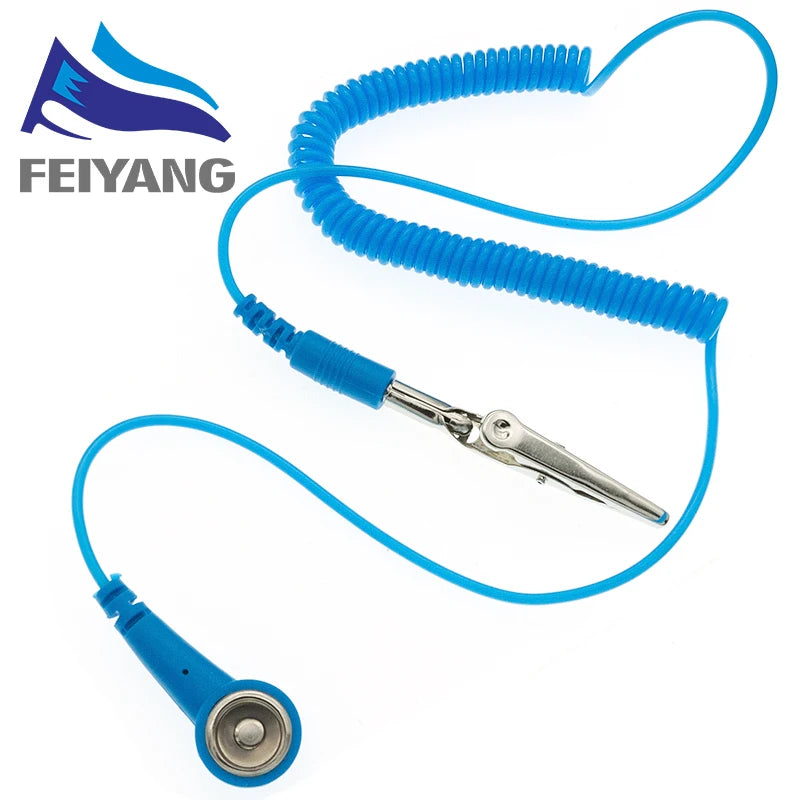 Pulsera Antiestática ESD Inalámbrica con Clip de Descarga