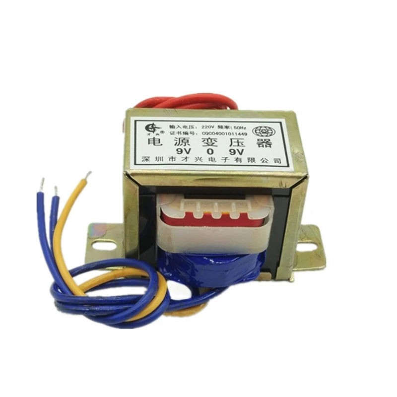 Transformador Alimentación EI57/30 20W - Entrada 220V/380V, Salidas AC 6V a 110V (Simple/Doble)