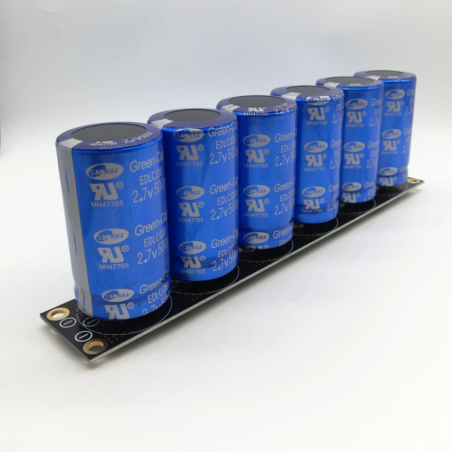 Módulo Supercapacitor Automotriz SAMWHA Green-Cap (83F, 16V / 6x 500F, 2.7V) con Placa Protección