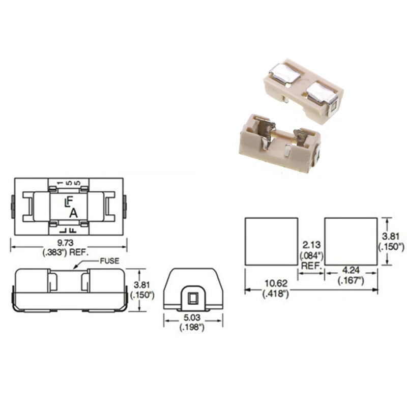 5PCS Gold 1808 125V 250V AC 0451 SMD Fast blow Fuse 0.5A 1A 2A 3A 4A 5A 6.3A 8A 10A 12A 15A 500MA 750MA 0451 ultra-rapid fuses