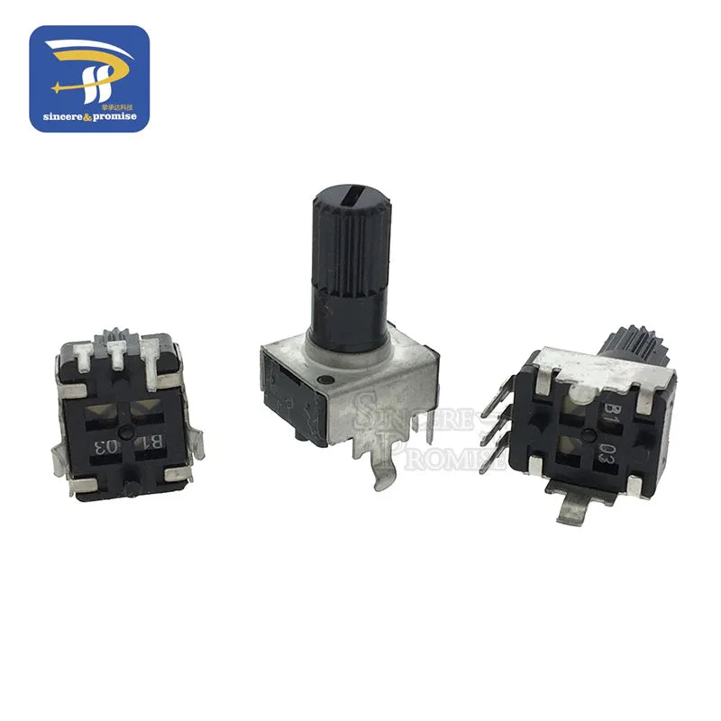 10PCS RV09 Vertical 12.5mm Shaft 1K 2K 5K 10K 20K 50K 100K 1M 0932 Adjustable Resistor 9 Type 3Pin Seal Rotary Potentiometer