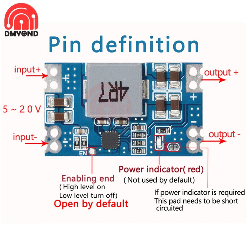 Módulo Convertidor Buck Mini560 DC-DC 5A Step-Down Salida 3.3V/5V/9V/12V
