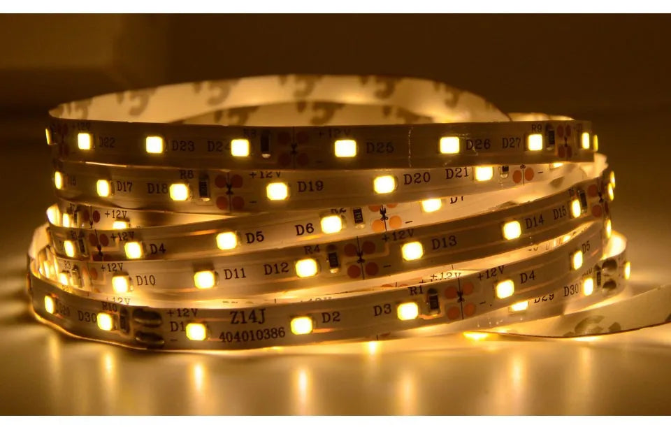 Tira LED 2835 SMD 12V (60 LEDs/m) Alta Luminosidad - Rollo 5 Metros
