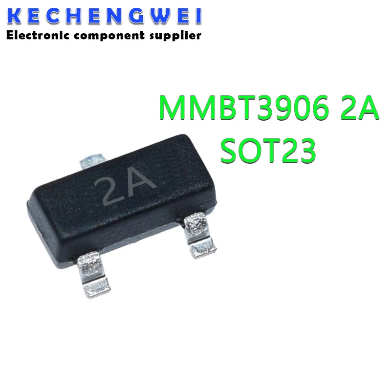 Lote 100 Pcs Transistor PNP MMBT3906 (2A) SMD SOT-23 40V 200mA
