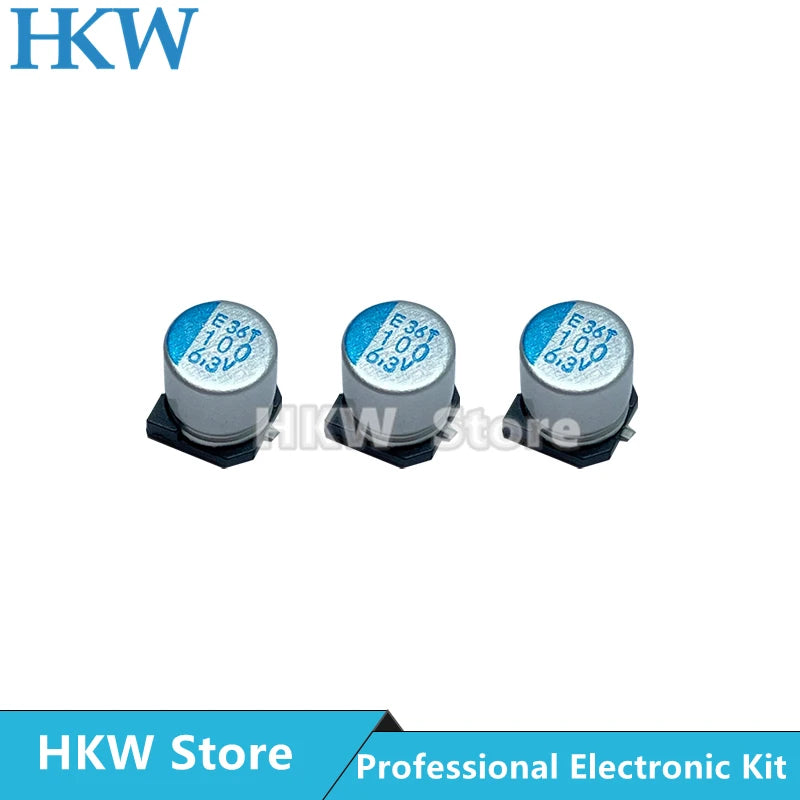 Capacitor Sólido SMD NCC Nippon Chemi-Con (82uF-560uF, 2.5V-16V) Placa Madre/VGA - Pack 20 Unidades
