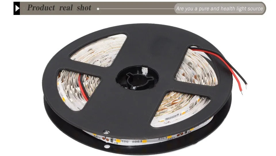 Tira LED 2835 SMD 12V (60 LEDs/m) Alta Luminosidad - Rollo 5 Metros