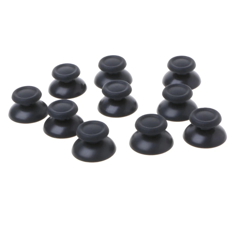 Capuchones Palanca Analógica (Thumbstick) Negros de Plástico para Control PlayStation 4 PS4 Pro (Set 10 Unidades)