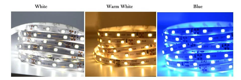 Tira LED 2835 SMD 12V (60 LEDs/m) Alta Luminosidad - Rollo 5 Metros