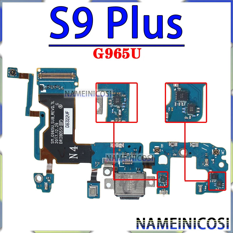 Placa Módulo Puerto Carga USB Dock para Samsung Galaxy S6/S7/S8/S9 Edge/Plus (G920/G925/G930/G950/G955/G960/G965 F/U)