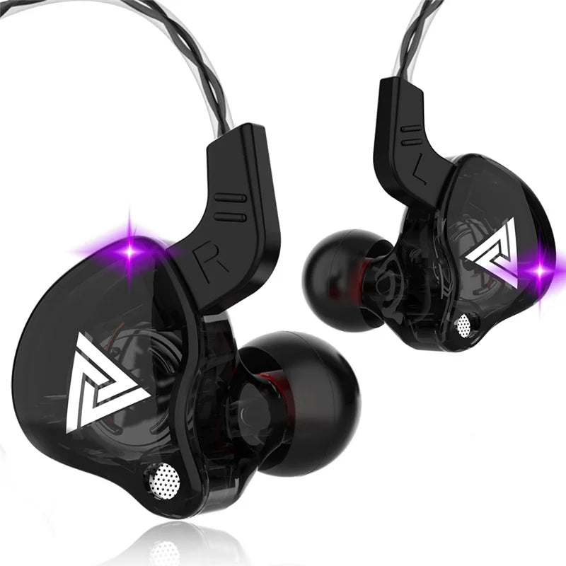 Auriculares con Cable QKZ AK6 (Driver Cobre HiFi, 3.5mm) Deportivos con Micrófono (Bajos Estéreo, In-Ear)