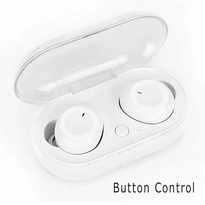 Auriculares Inalámbricos Y50 TWS Bluetooth 5.0 Deportivos con Micrófono y Pantalla LED (Control Táctil, Estéreo 9D, Impermeables)