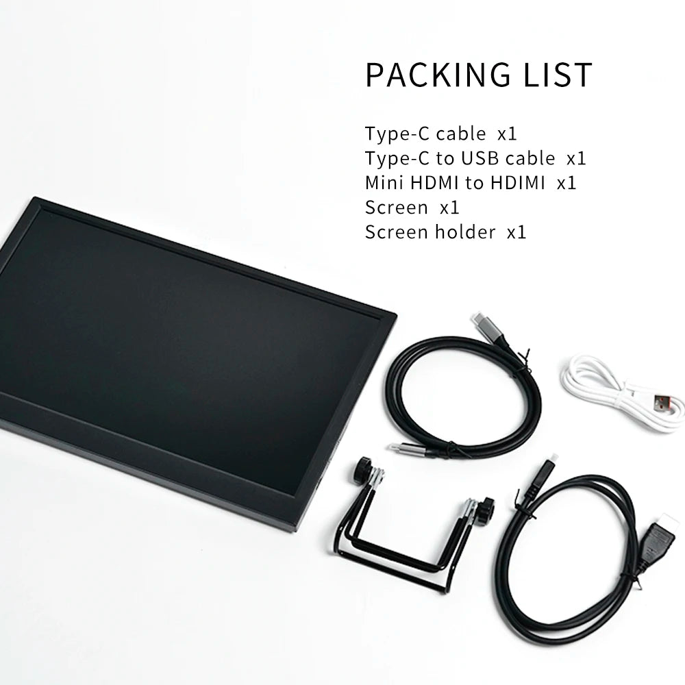 Monitor Portátil 11.6" (1366x768) LCD TFT - Pantalla Gaming para PC/Raspberry Pi/Laptop/PS4/Xbox/Switch (HDMI)