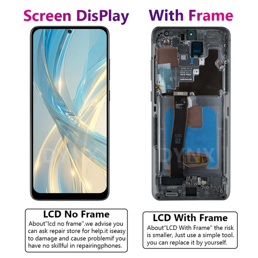 Reemplazo Super AMOLED de 6,9 pulgadas para Samsung S20 Ultra SM-G988B/DS pantalla táctil LCD S20 Ultra 5G