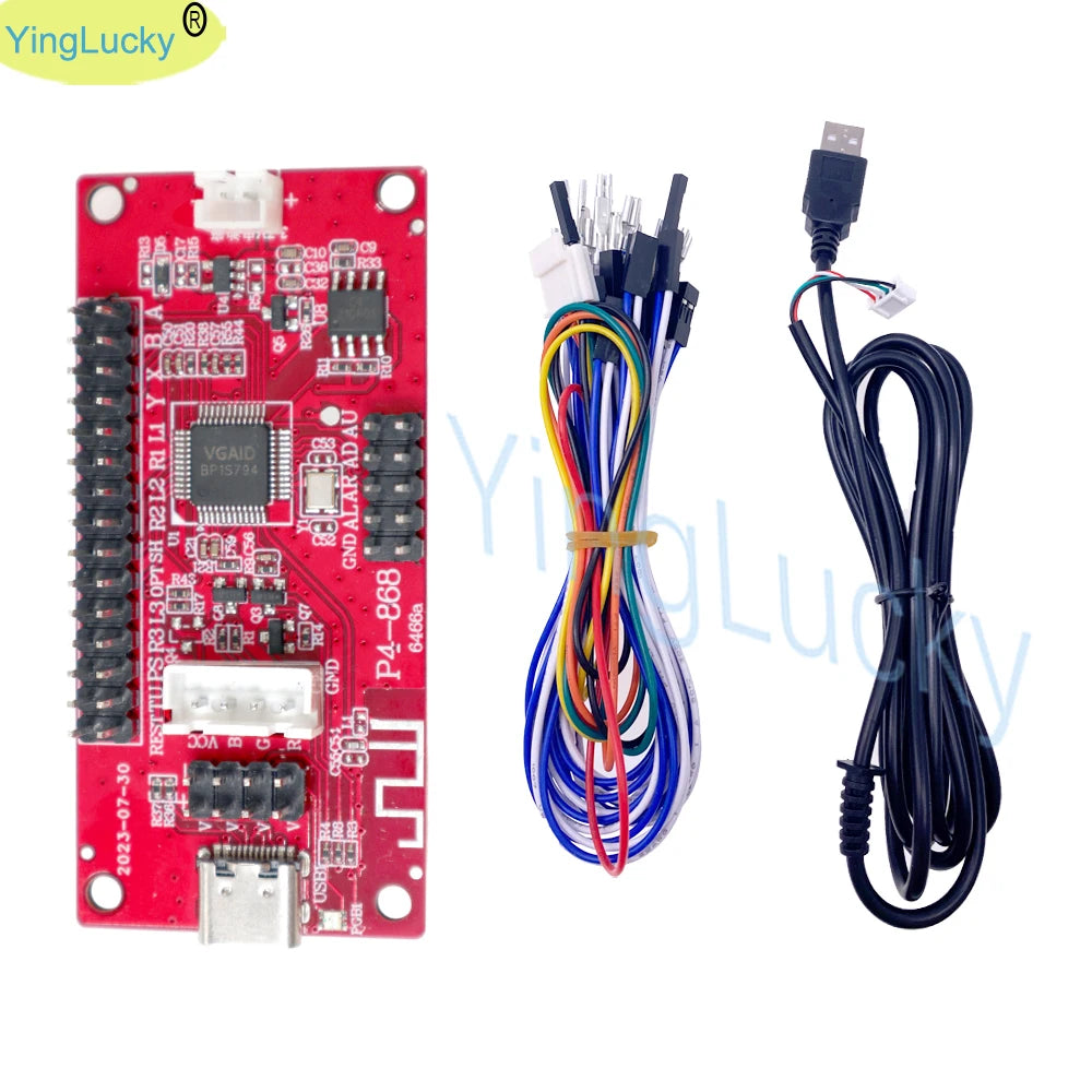 Placa Encoder PCB Joystick Arcade Inalámbrico Bluetooth USB Zero Delay (Controlador 3 en 1) para Sanwa/PC/PS3/PS4 DIY