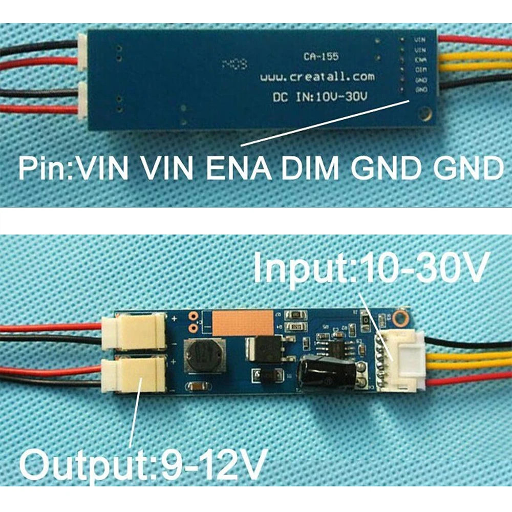 Módulo Driver Universal Backlight LED TV LCD 14-65" Boost Step-Up 12-200V a 24-400V Adaptador