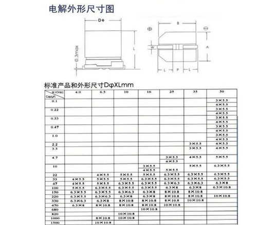 Capacitor Electrolítico Aluminio SMD (220uF, 35V, 8x10.2mm) - Pack 10 Unidades