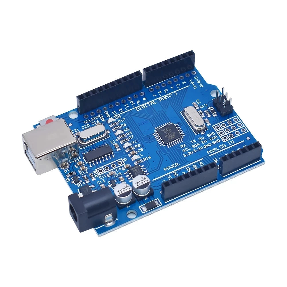 Kit Inicio para Arduino UNO R3 (Mini Protoboard, LED, Cables Jumper, Botón) para Educación Escolar/Laboratorio DIY