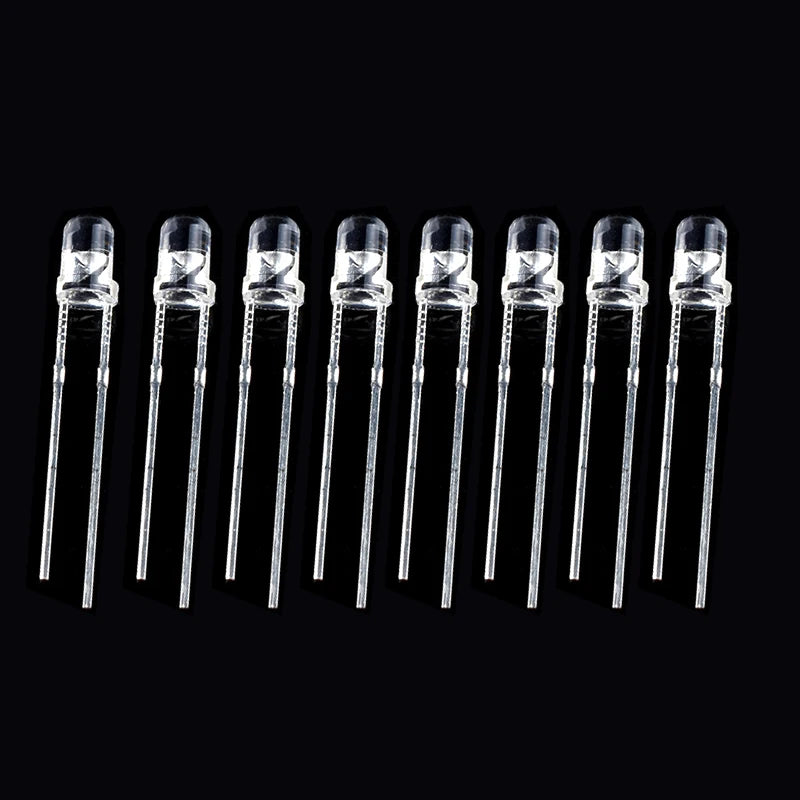Kit Surtido Diodos LED 3mm/5mm (DIP, Rojo/Naranja/Amarillo/Verde/Azul/Blanco) Componentes Electrónicos